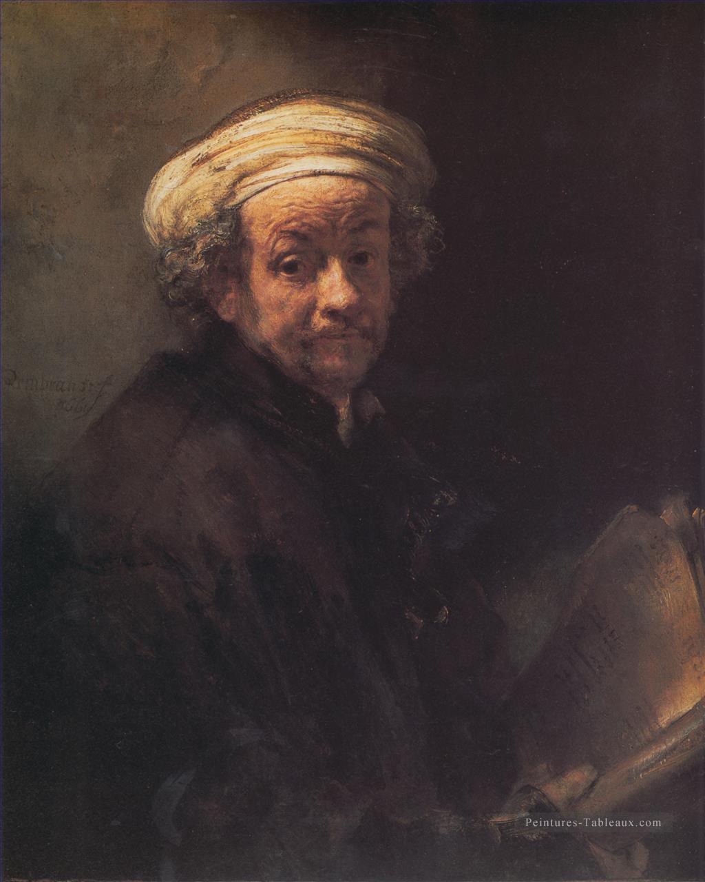 Autoportrait en tant qu’apôtre Paul Rembrandt Peintures à l'huile